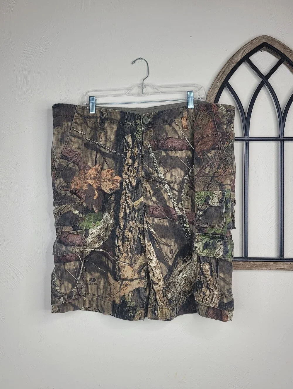 Faded Glory Mossy Oak Camo Cargo Gorpcore Shorts Men’s Size 44